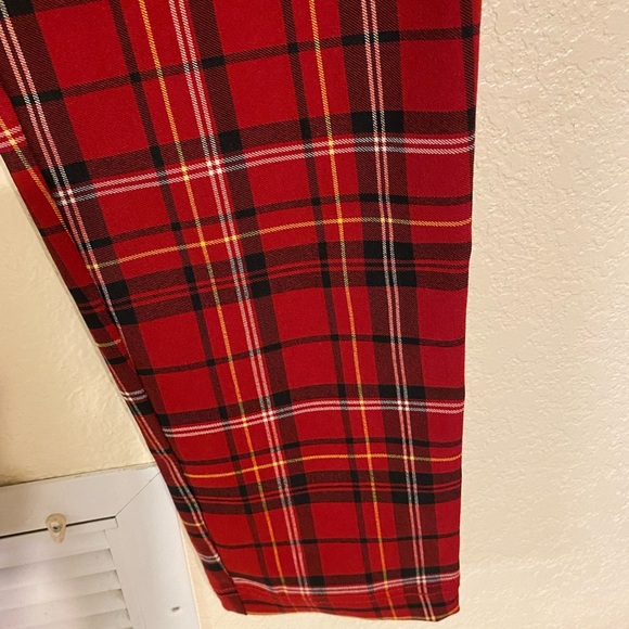 Platted Red,White and a hint of yellow Dress pants - Picture 4 of 6